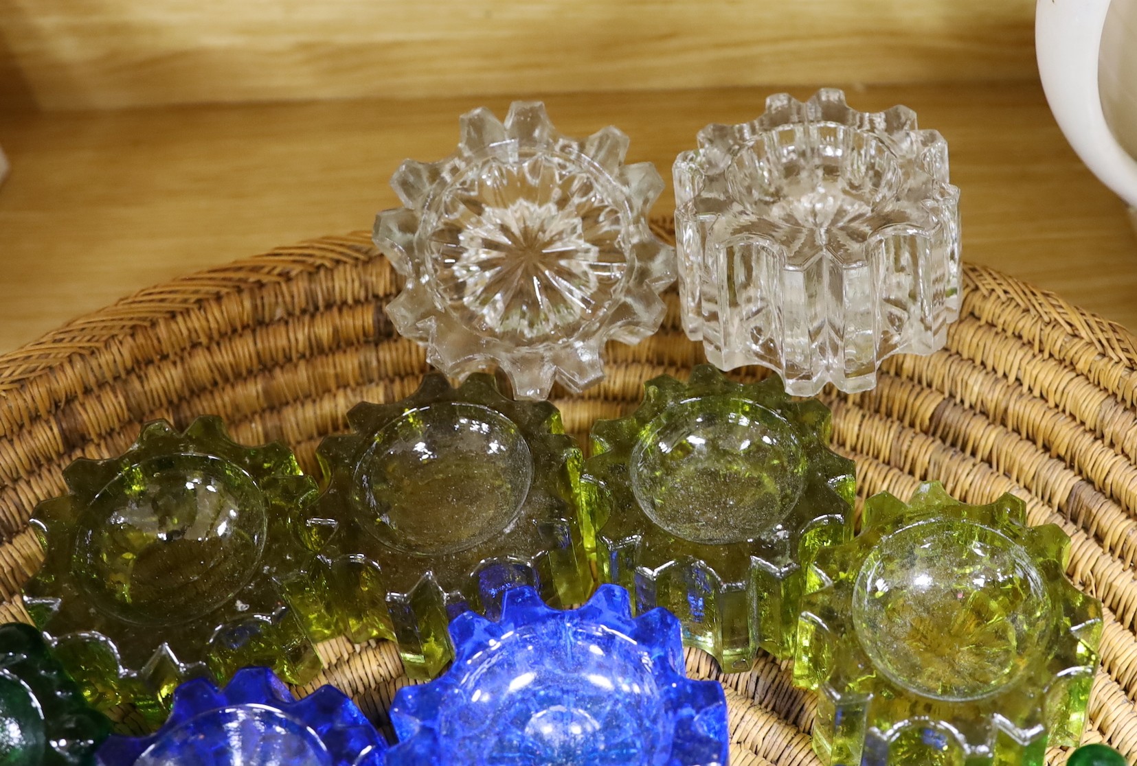 A group of glass dumps / weights (18)